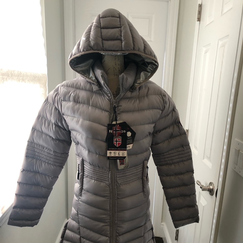 Geographical Norway Grey Ladies Jacket SZ 2/M NWT